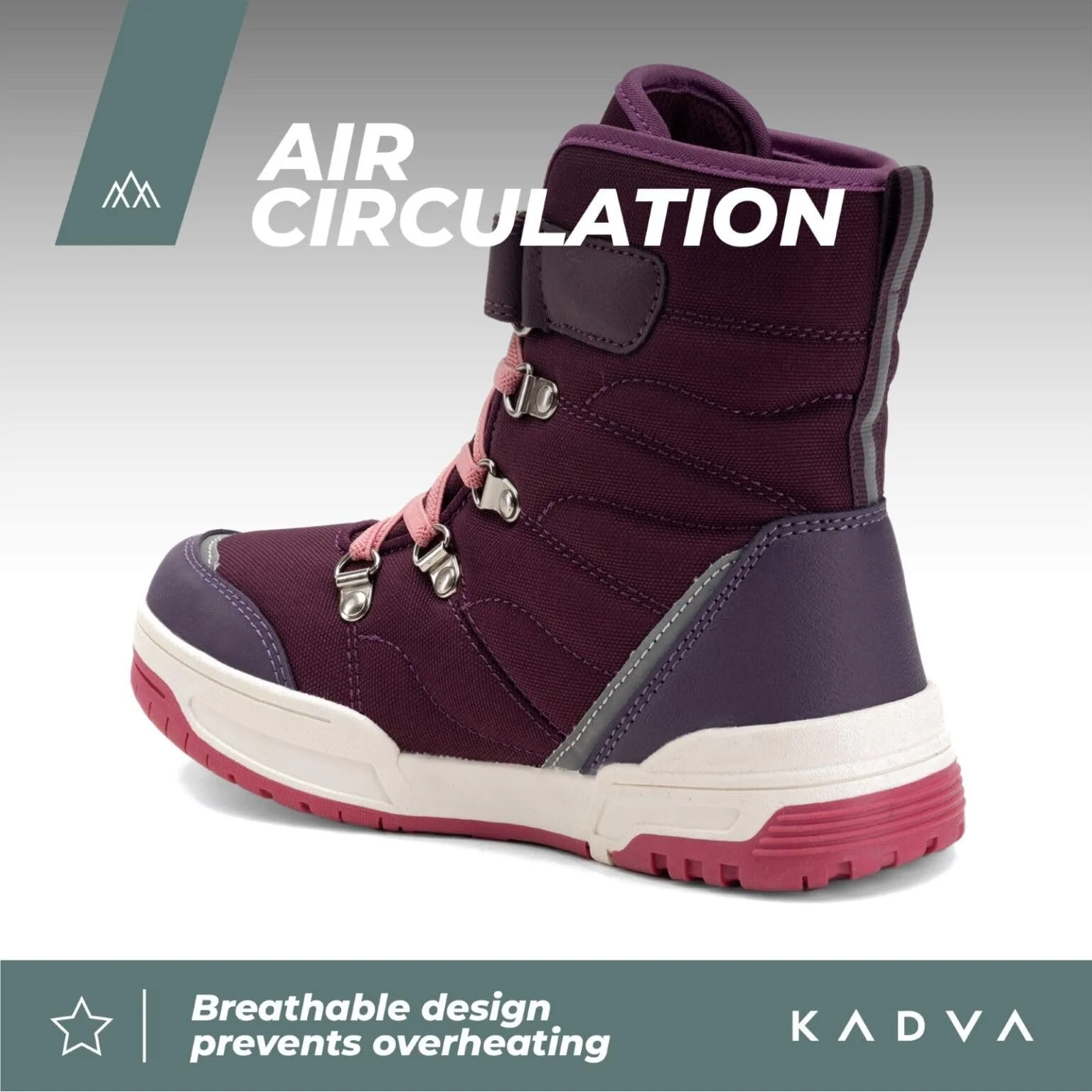 Ботинки для снега Flow Водонепроницаемые Детские Зимние Теплые Водонепроницаемая Мембрана Теплоизоляция, фото №4