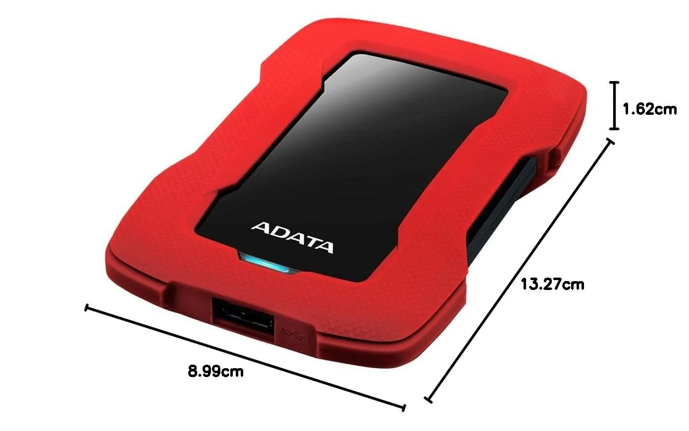 Жесткий диск ADATA HD330 AHD330-1TU31-CRD 1 ТБ USB 3.1 2.5" Красный, фото №7