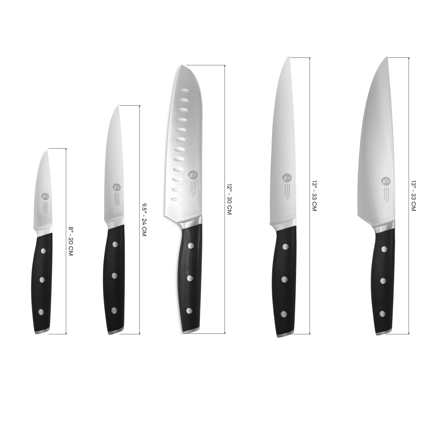 Набор ножей MasterChef, 5 шт., нержавеющая сталь, фото №7