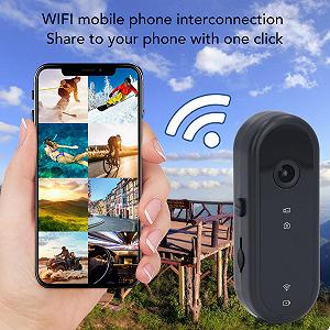Екшн-камера Plyisty 2.4G WiFi Vlogging 1080P Hands-Free POV Action Екшн-камера Ice Stabilisation Mount Anywhere Body Екшн-камера для Мотоцикла [з Білим Силіконовим Чохлом] synthetic.ua - Фото 1
