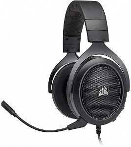 Геймерские проводные наушники Corsair HS50 Stereo Черные (CA-9011170-EU) - Фото 1