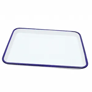 Форма для запекания TOYANDONA Retro Enamel прямоугольная эмалированная белая - Фото 1