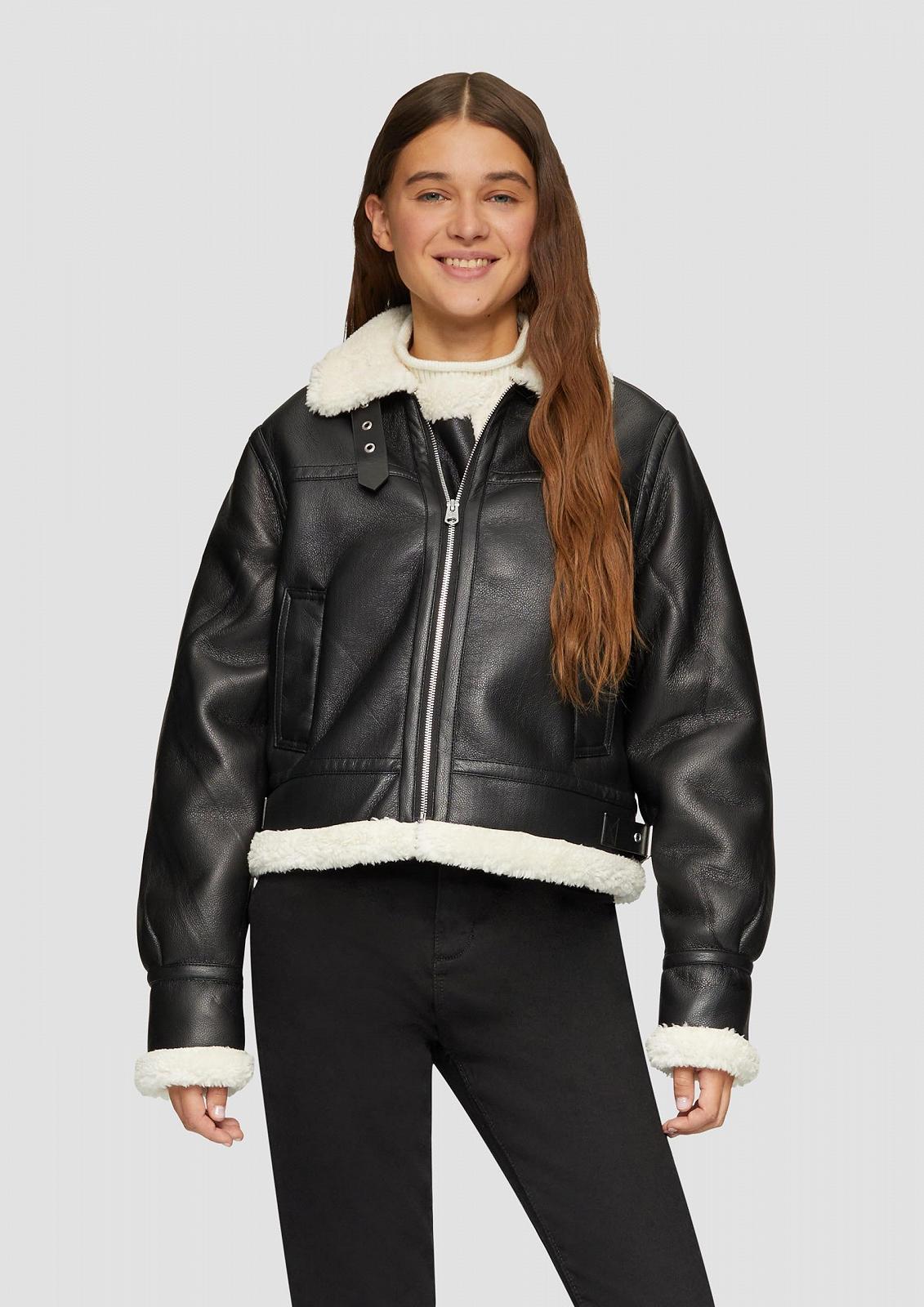 Куртка QS Укороченная под овчину, фото №3