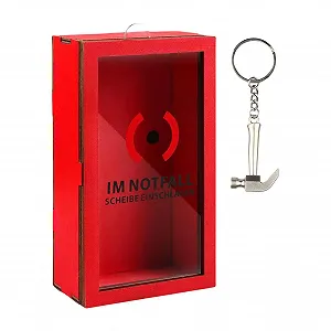 Скарбничка прозора для монет та купюр Червона - Фото 1