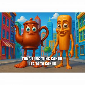 Пазл Trefl BrainRots Tung Tung Sahur 200 деталей synthetic.ua - Фото 1