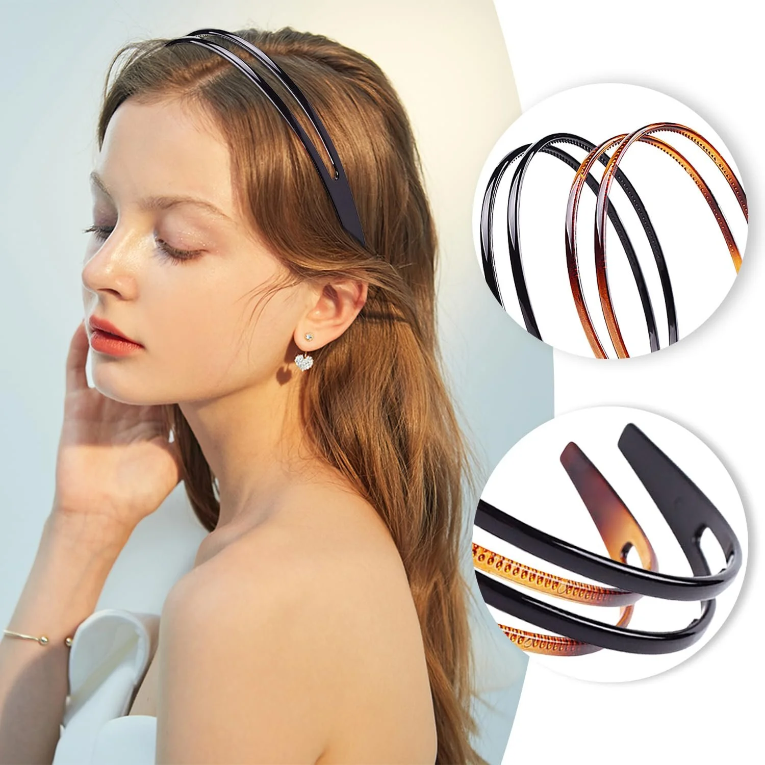 Обруч Пластик 2 шт Подвійний Ряд Зубчастий, фото №5