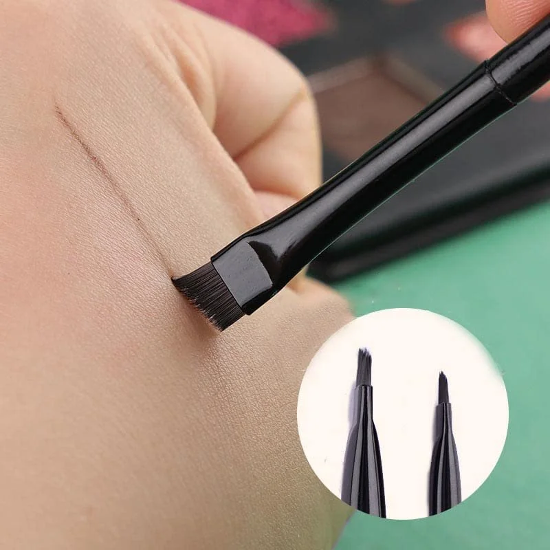 Кисти для подводки, набор из 3, скошенная, фото №6