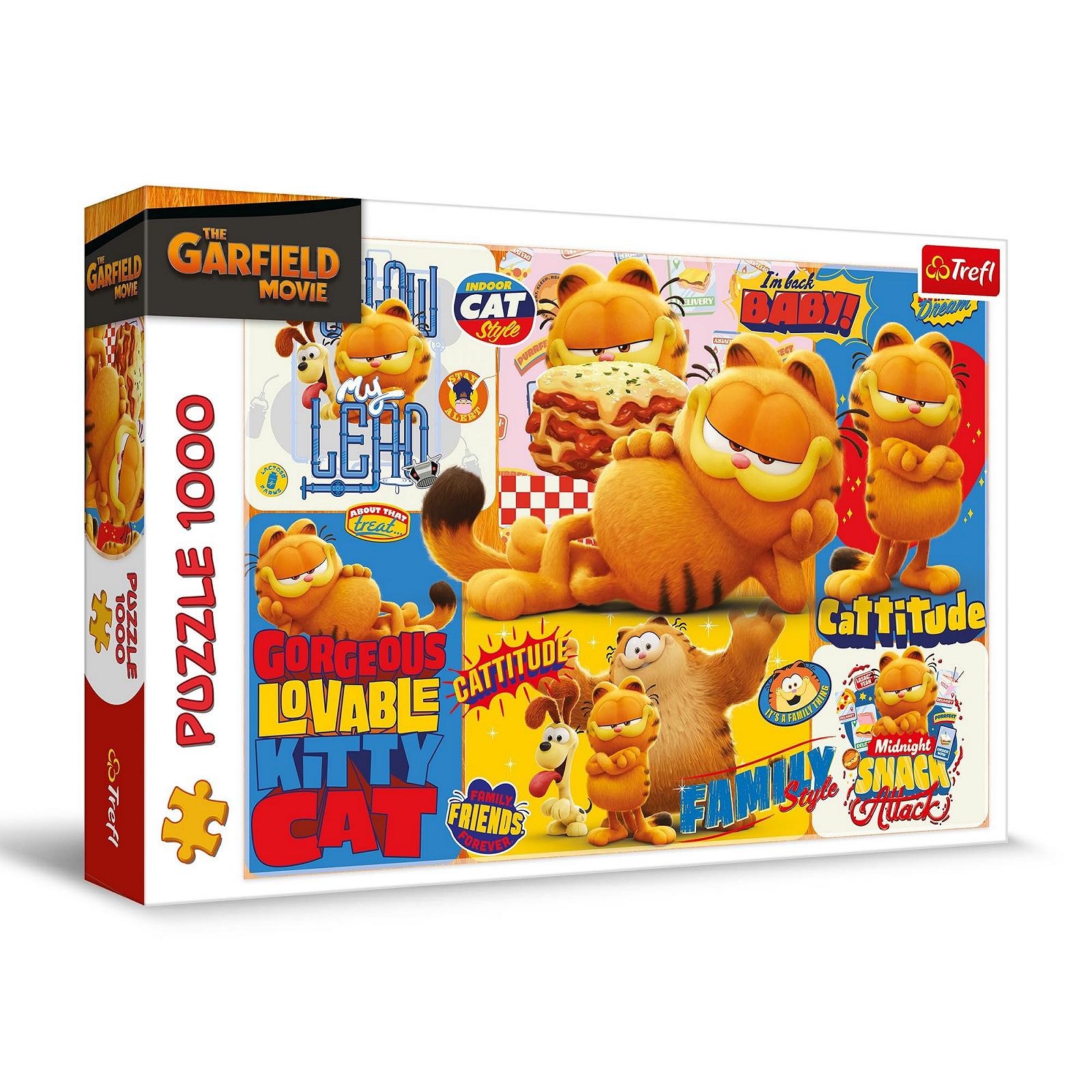 Пазл Trefl Garfield The Adventures of Garfield 1000 элементов 683 x 480 мм, фото №1