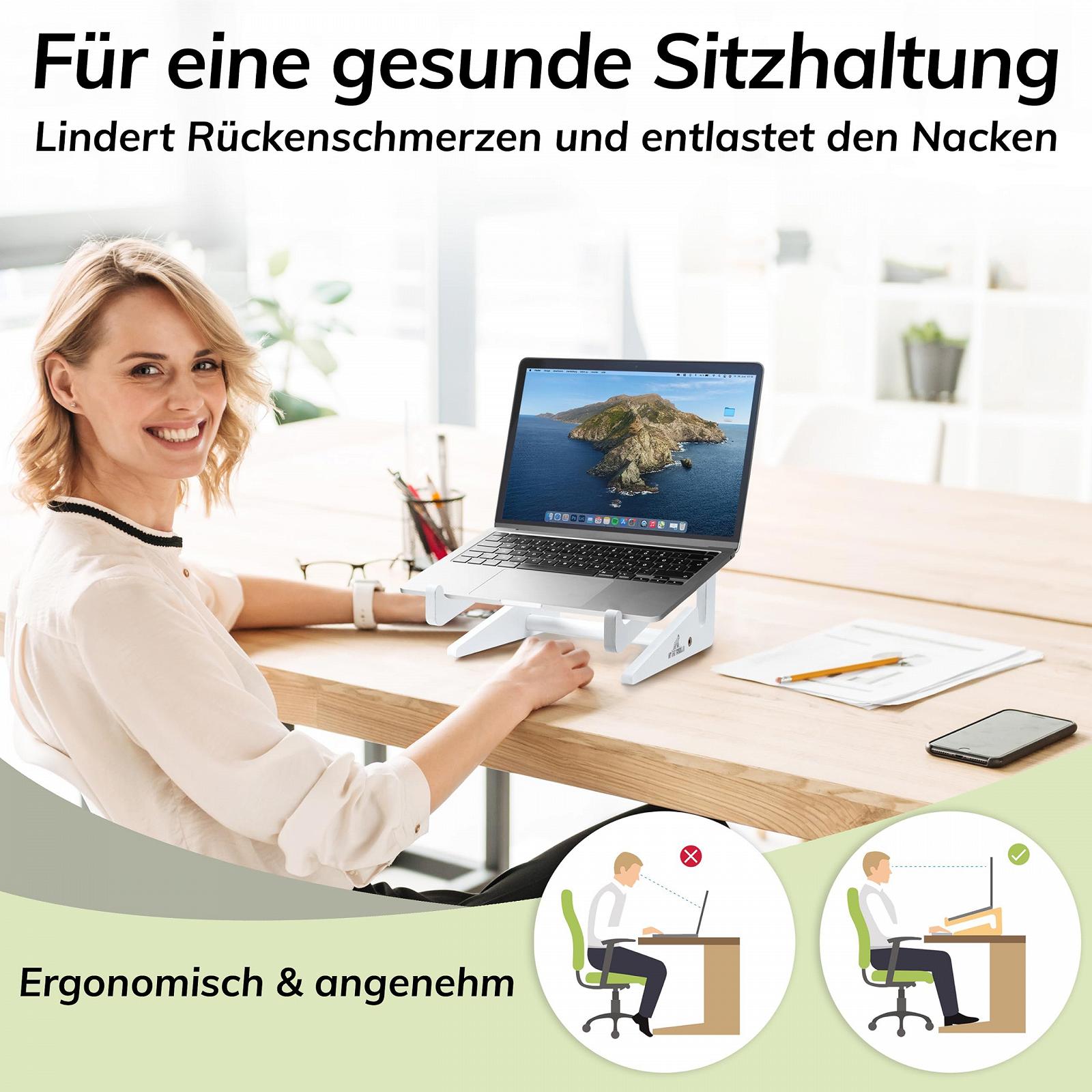 Подставка для ноутбука Bamboo, совместимая с 10-15 дюймовыми устройствами, фото №2