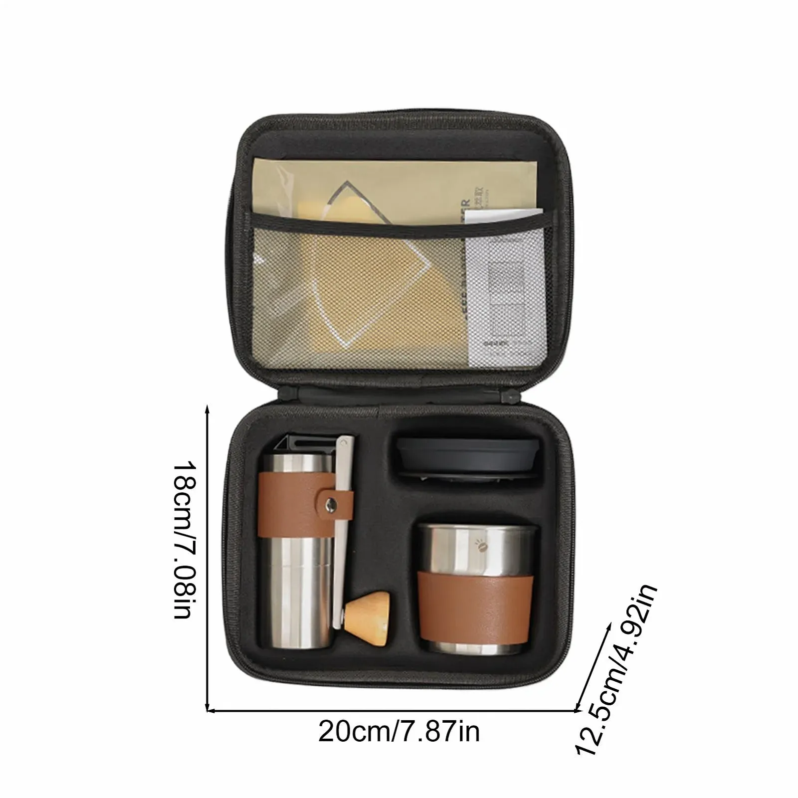 Походная кофеварка с кофемолкой и набором аксессуаров Многофункциональная Портативная, фото №5