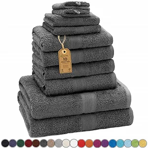 Набір махрових рушників Green Mark textiles 10 предметів 100% бавовна Premium Quality - Фото 1