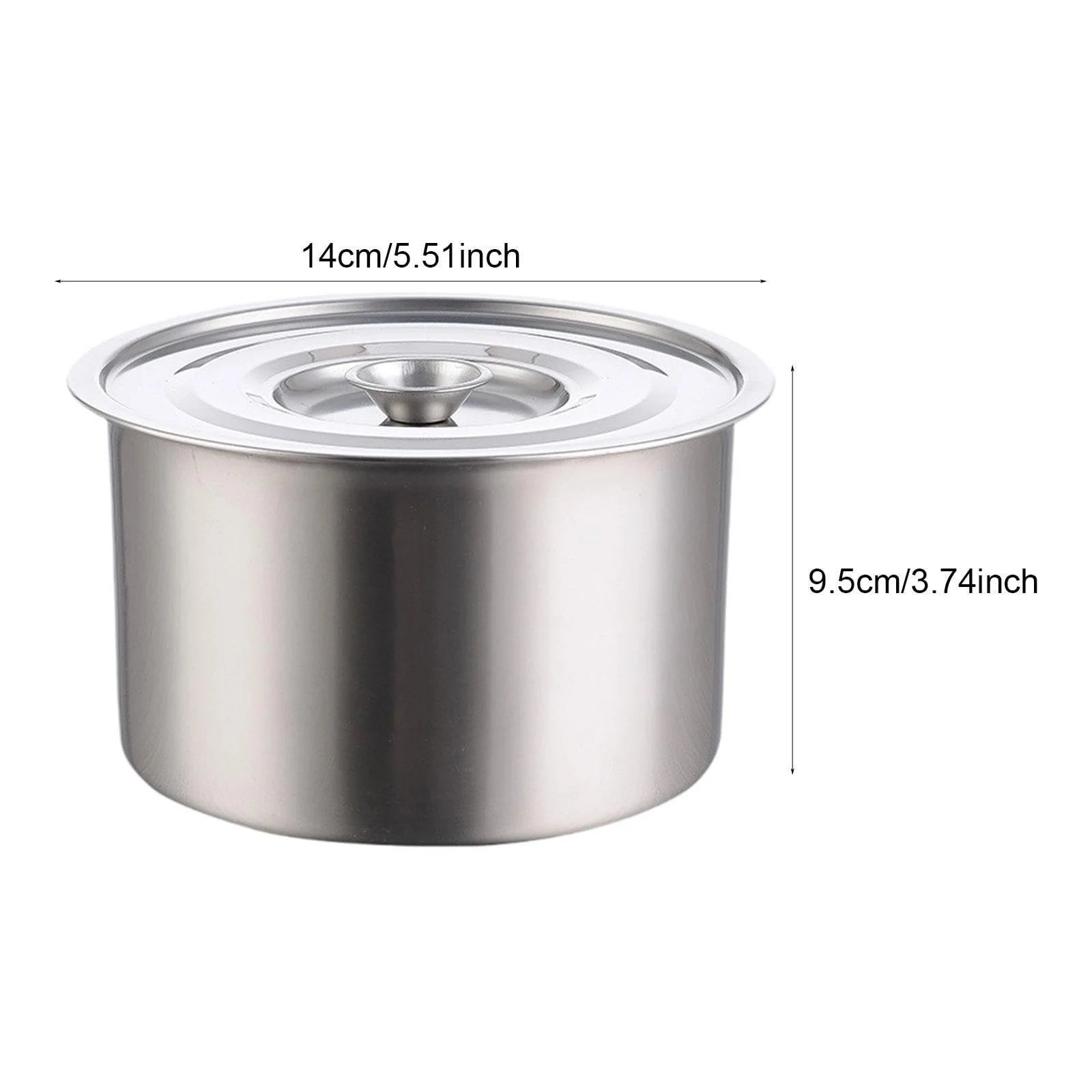 Миска для змішування perfk 14 x 9.5 см з кришкою Stainless Steel, фото №6
