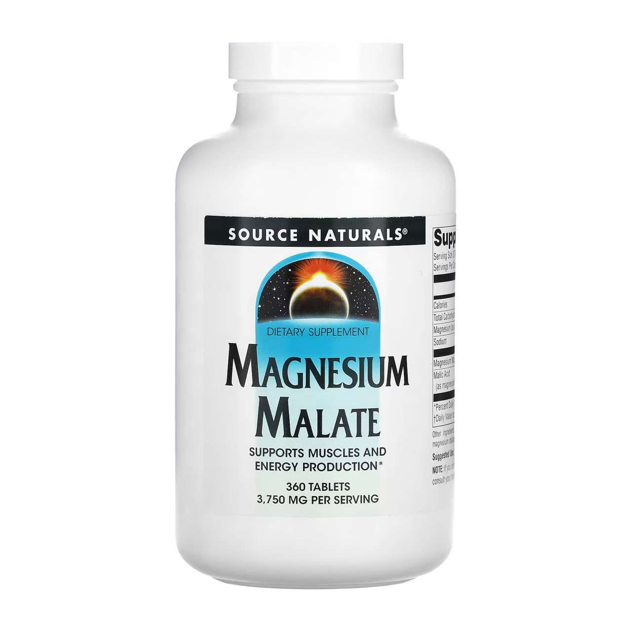 Magnesium Malate 1250mg 360 tabs, фото №1