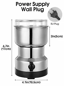 Кавомолка електрична WASAGA 150 Вт, міксер для кавових зерен з нержавіючої сталі із захистом від перегріву, також для горіхів, спецій, насіння, зерна synthetic.ua - Фото 1