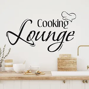 Наклейка на стіну GRAZDesign Cooking Lounge кухонна самоклеюча 98 x 57 см 070 Чорна - Фото 1