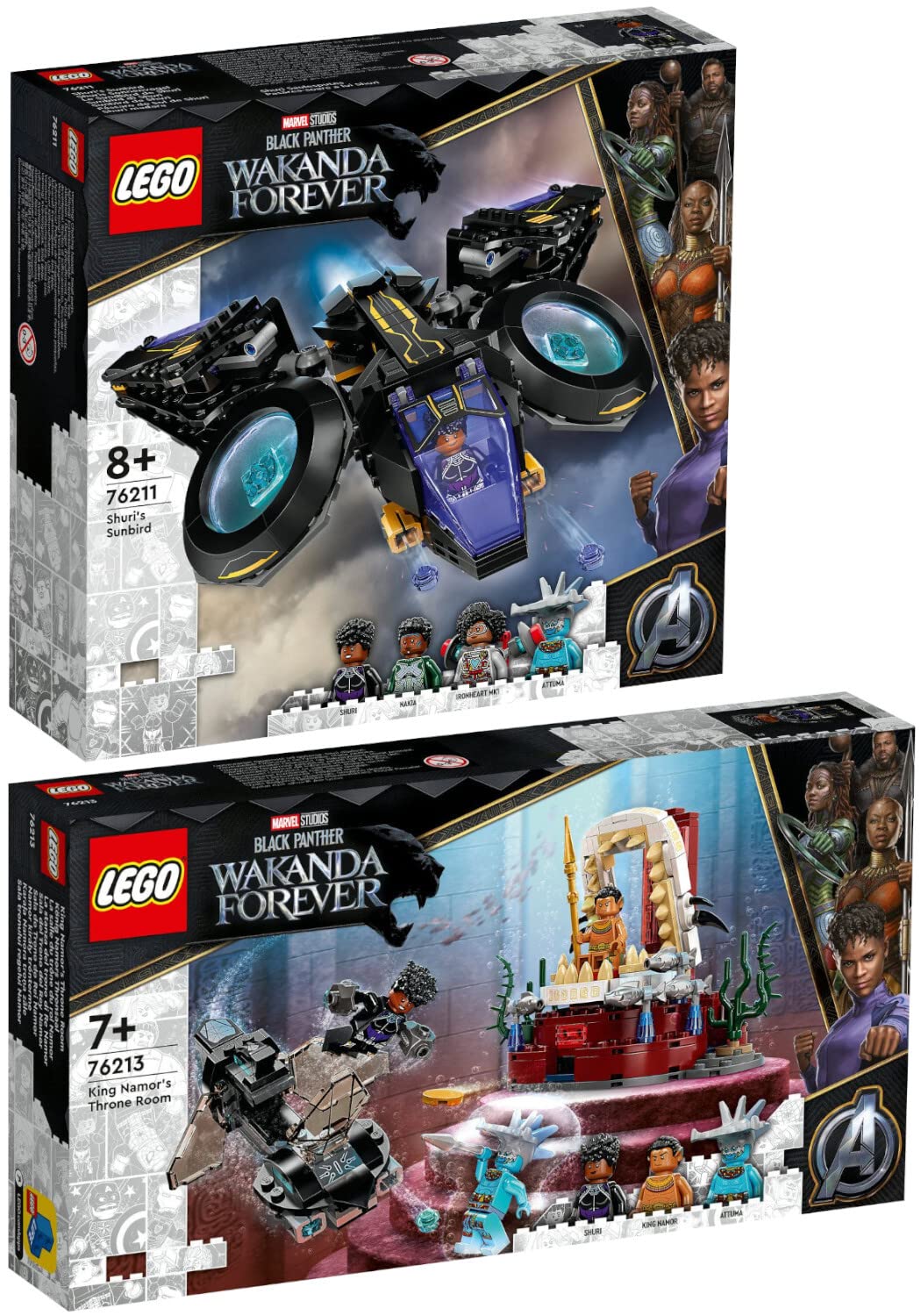 Lego Shuris Sunbird & King Namor's Throne Room Set of 2, фото №1