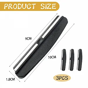 Набір тримачів кута заточування для ножів 15 градусів 3 шт чорний synthetic.ua - Фото 1