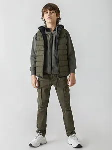 Дитячі штани карго LTB Jeans Gebozo Розмір 110CM у зеленому кольорі synthetic.ua - Фото 1