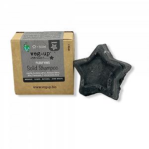 Твердий очищувальний шампунь Veg-Up для жирного волосся органічний веганський Zero Waste 55 г - Фото 1