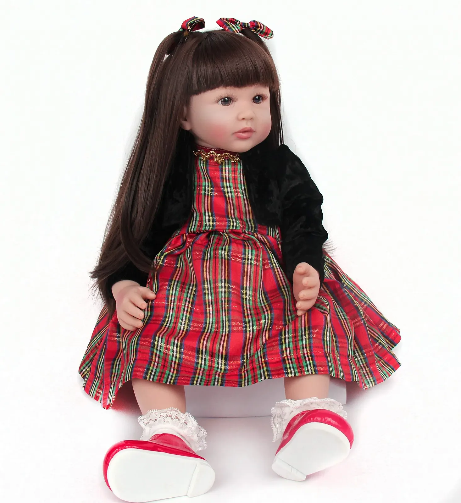 Кукла ZIYIUI Reborn Toddler 60 см Мягкий силиконовый винил Девочка с длинными волосами, фото №7 Кукла ZIYIUI Reborn Toddler 60 см Мягкий силиконовый винил Девочка с длинными волосами, фото №7