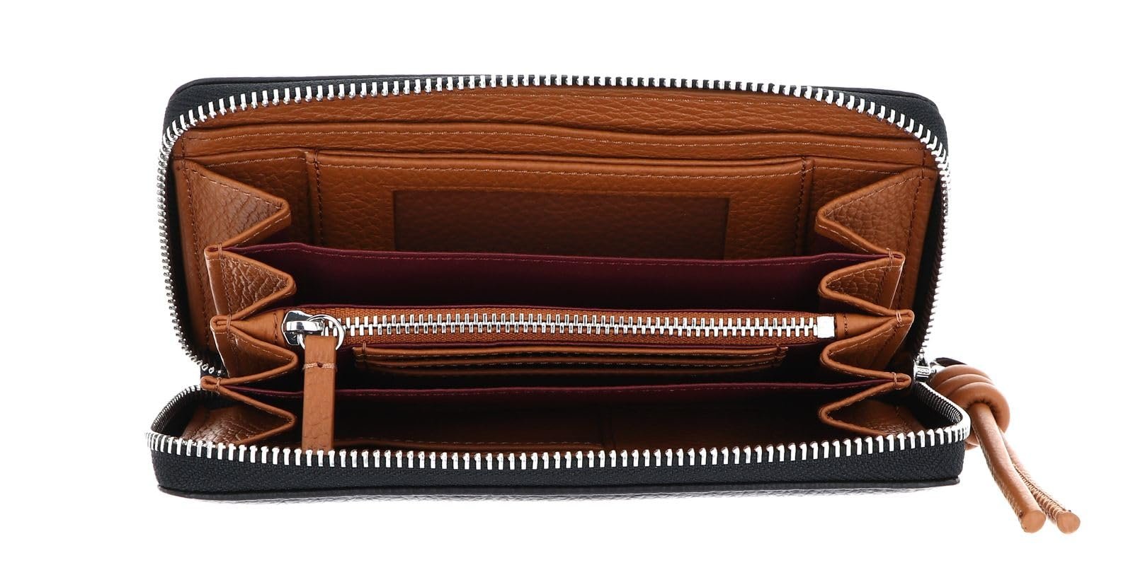 Кошелек Coccinelle Metallic Soft Кожа Grained Noir/Cuir, Черный / Cuir, фото №2