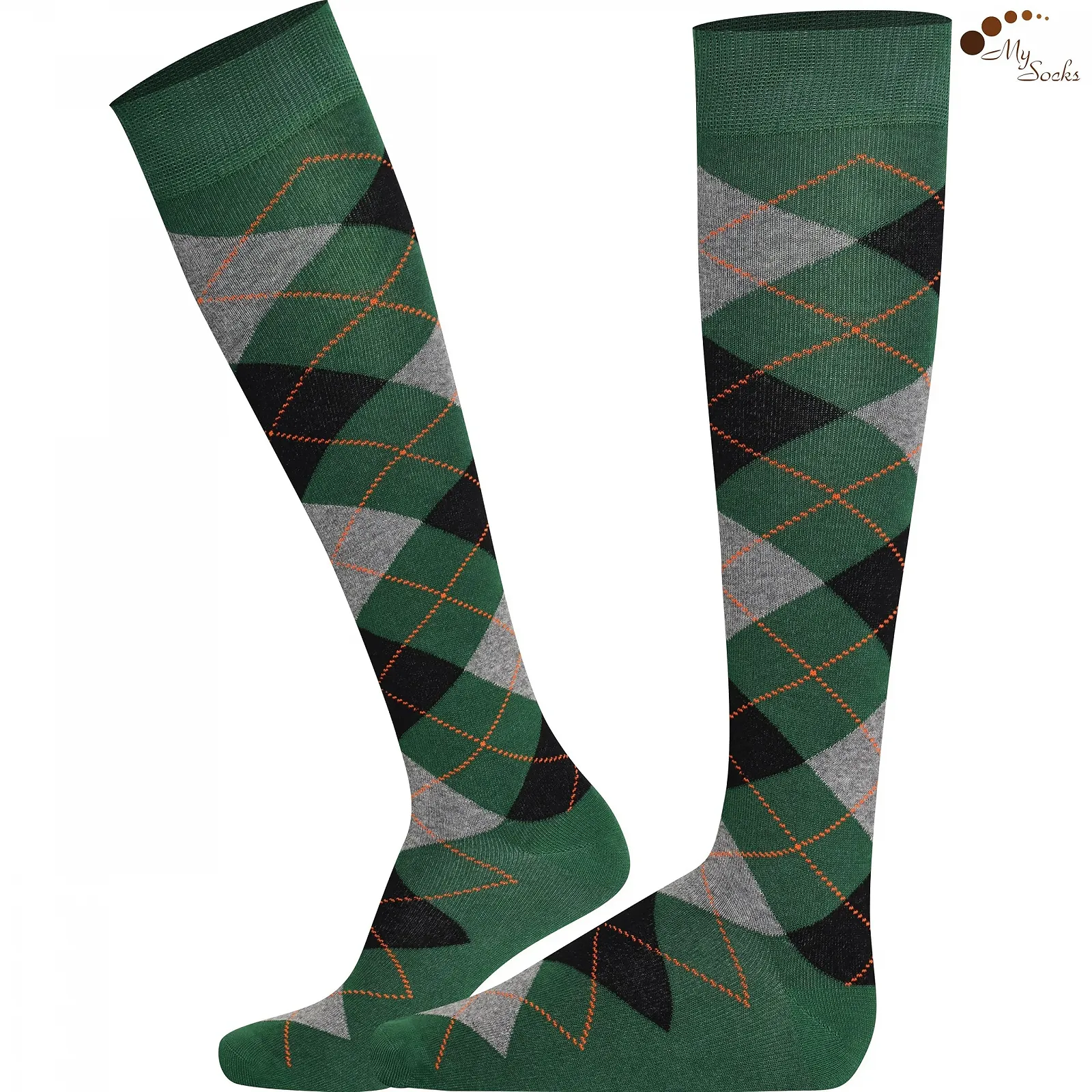 Шкарпетки до коліна Unisex Mysocks Argyle Socks, фото №3