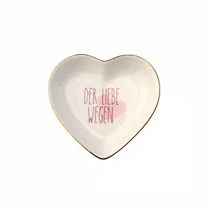 Купити Декоративна тарілка Gift Company Love Plates Серце Білий 10 x 2 x 9.5 см - Фото 1 Декоративна тарілка Gift Company Love Plates Серце Білий 10 x 2 x 9.5 см - Фото 1