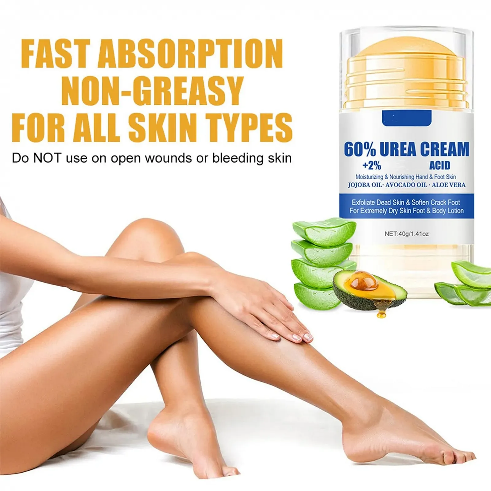 Крем-стик для ног Urea 60% Urea от мозолей 40 г, фото №4 Крем-стик для ног Urea 60% Urea от мозолей 40 г, фото №4