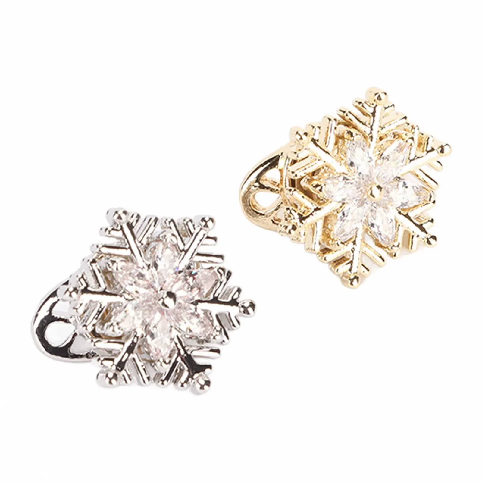 Украшение для ногтей Снежинка Кристаллы AB Стразы для ногтей Бриллианты Стекло Металл Самоцветы Камни Вращающиеся Блестящие Привлекательные Элегантные 3D Украшения для ногтей, фото №9