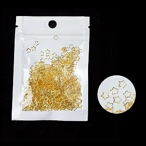 Украшения для ногтей Звезда 5 мм Золотой, 1000 шт - Фото 1