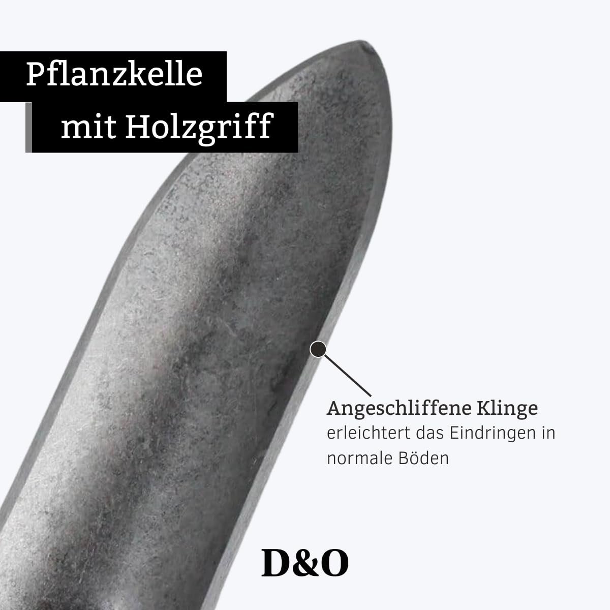 Лопатка посадочна D&O X-Treme Сталь борна Дерево (ясен) 36.5 см, фото №4