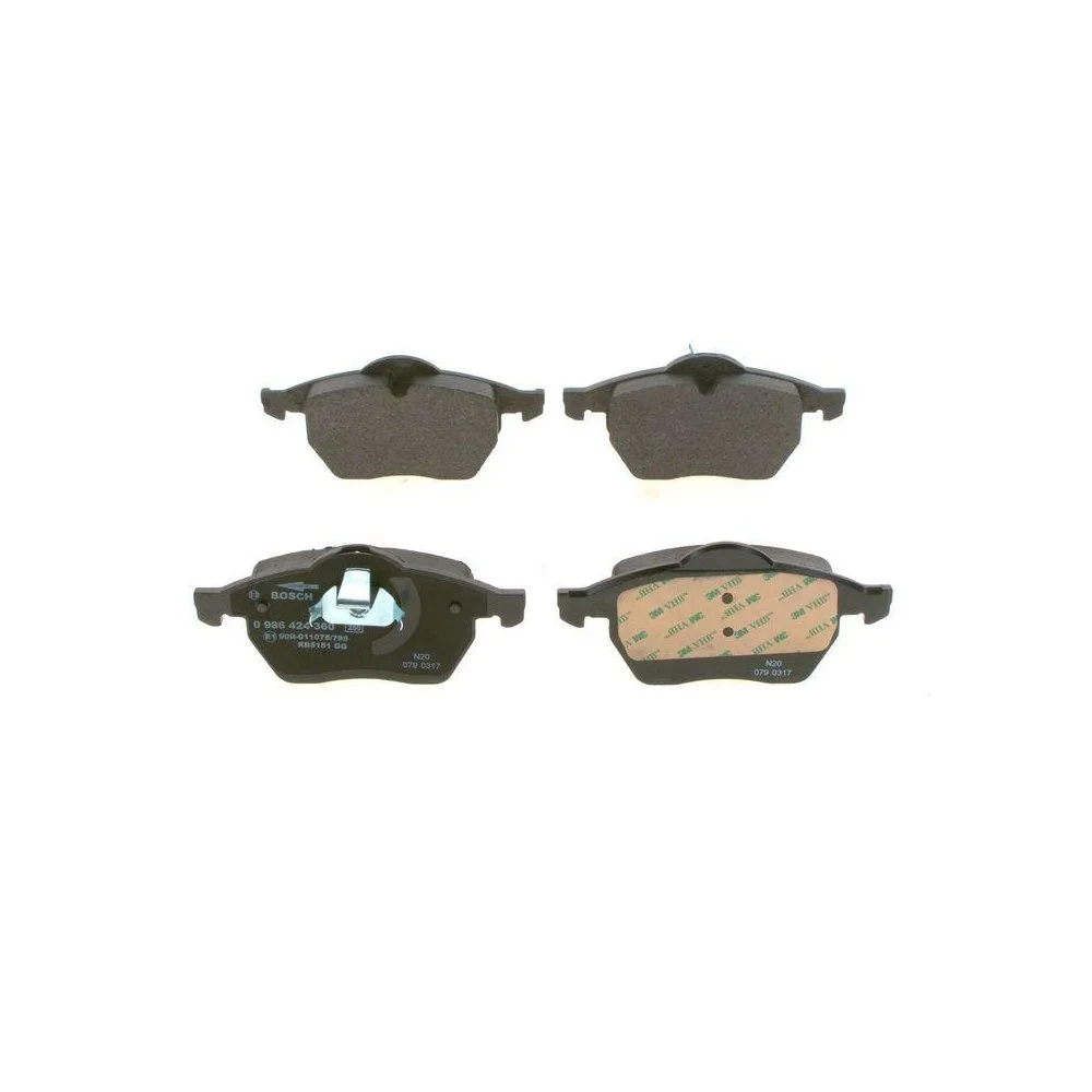 Комплект гальмівних колодок, дискове гальмо BOSCH 0 986 424 360 для OPEL SAAB SCANIA VAUXHALL, фото №1 Комплект гальмівних колодок, дискове гальмо BOSCH 0 986 424 360 для OPEL SAAB SCANIA VAUXHALL, фото №1