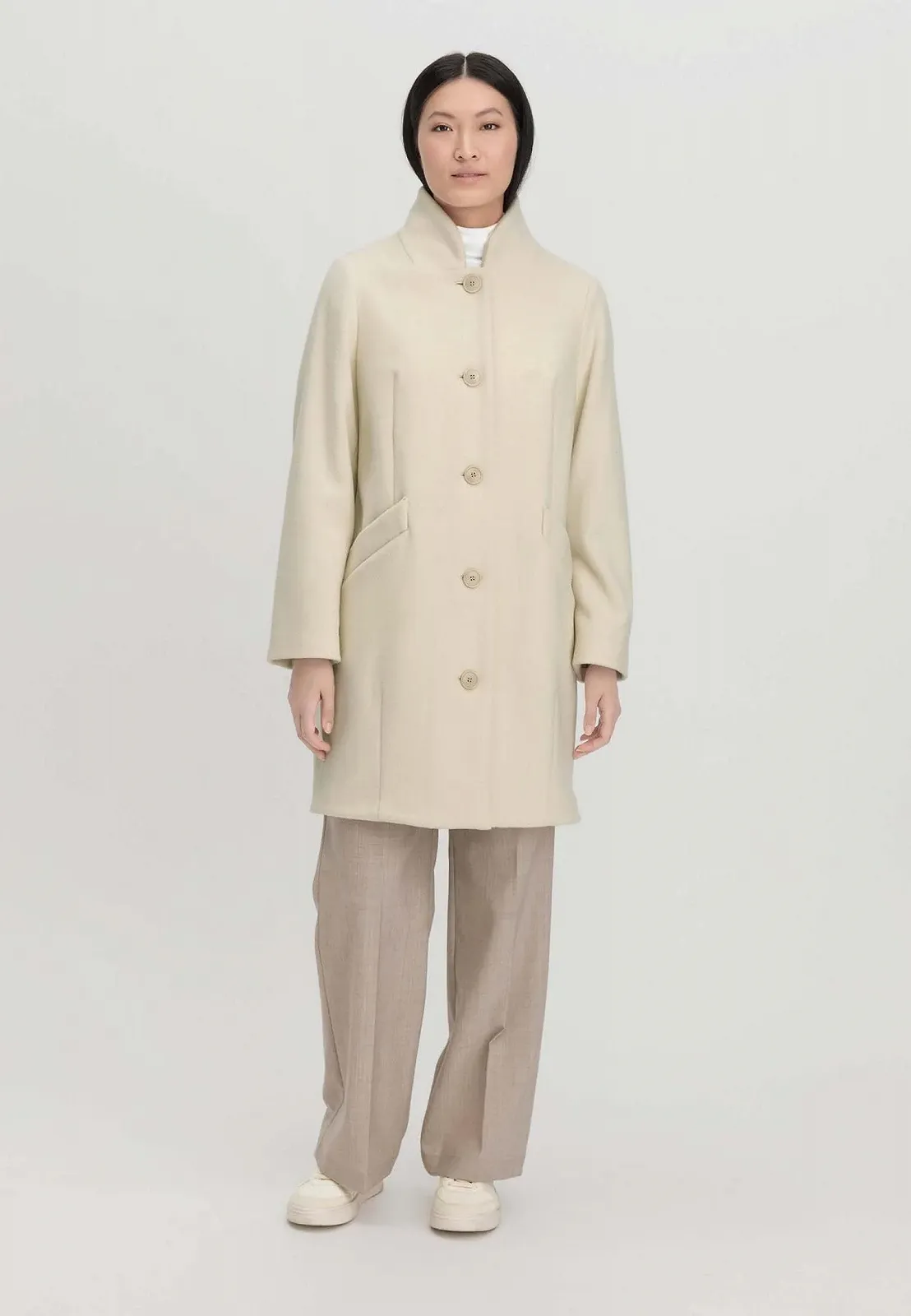 Пальто hessnatur Relaxed Жіноче з чистої органічної мериносової вовни, фото №4 Пальто hessnatur Relaxed Жіноче з чистої органічної мериносової вовни, фото №4