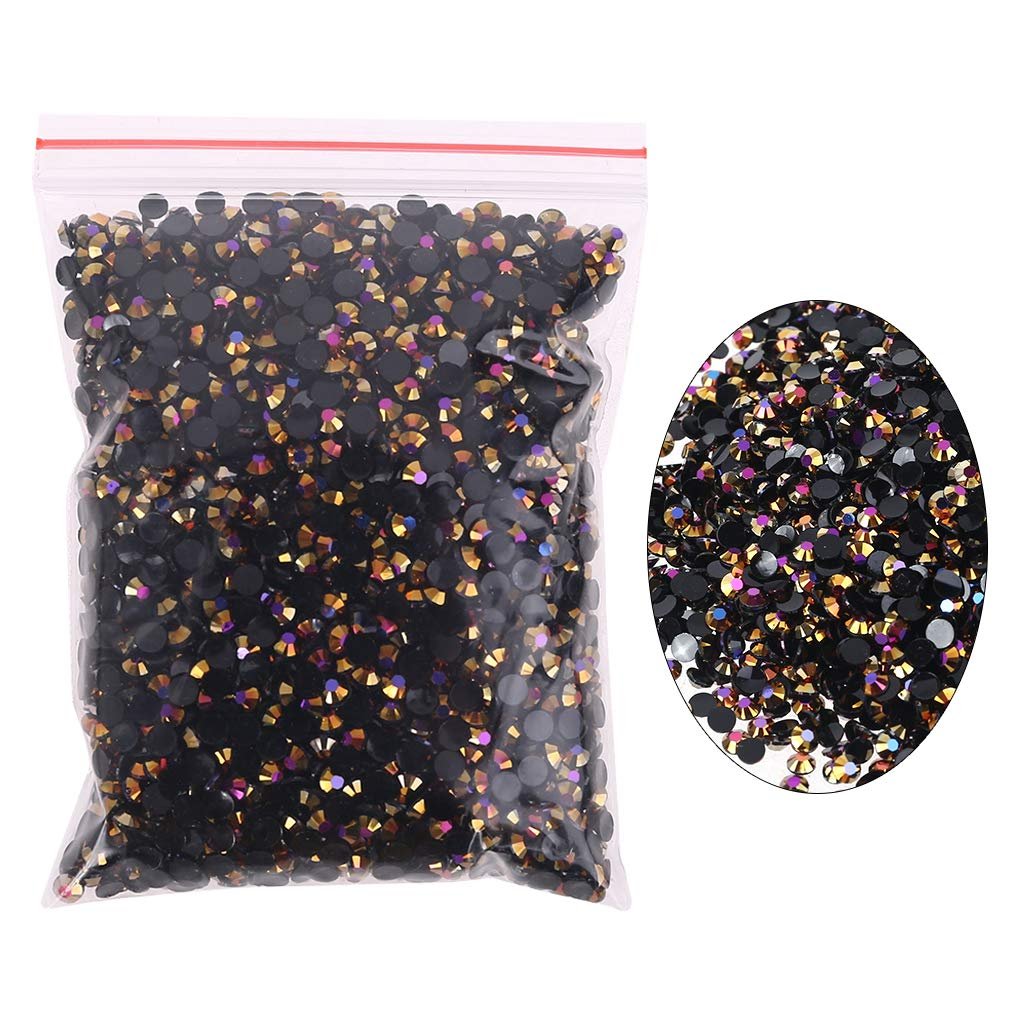 Круглі стрази Чорний Кристал 3 мм, 5000 шт, фото №7