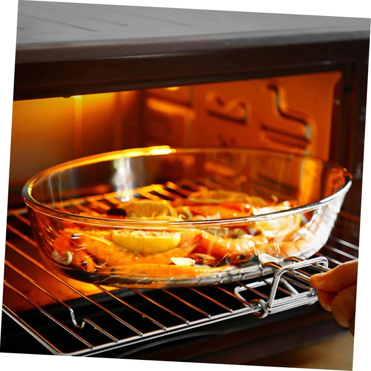 Деко для запікання Ipetboom Скляне Термостійке Прозоре, фото №8