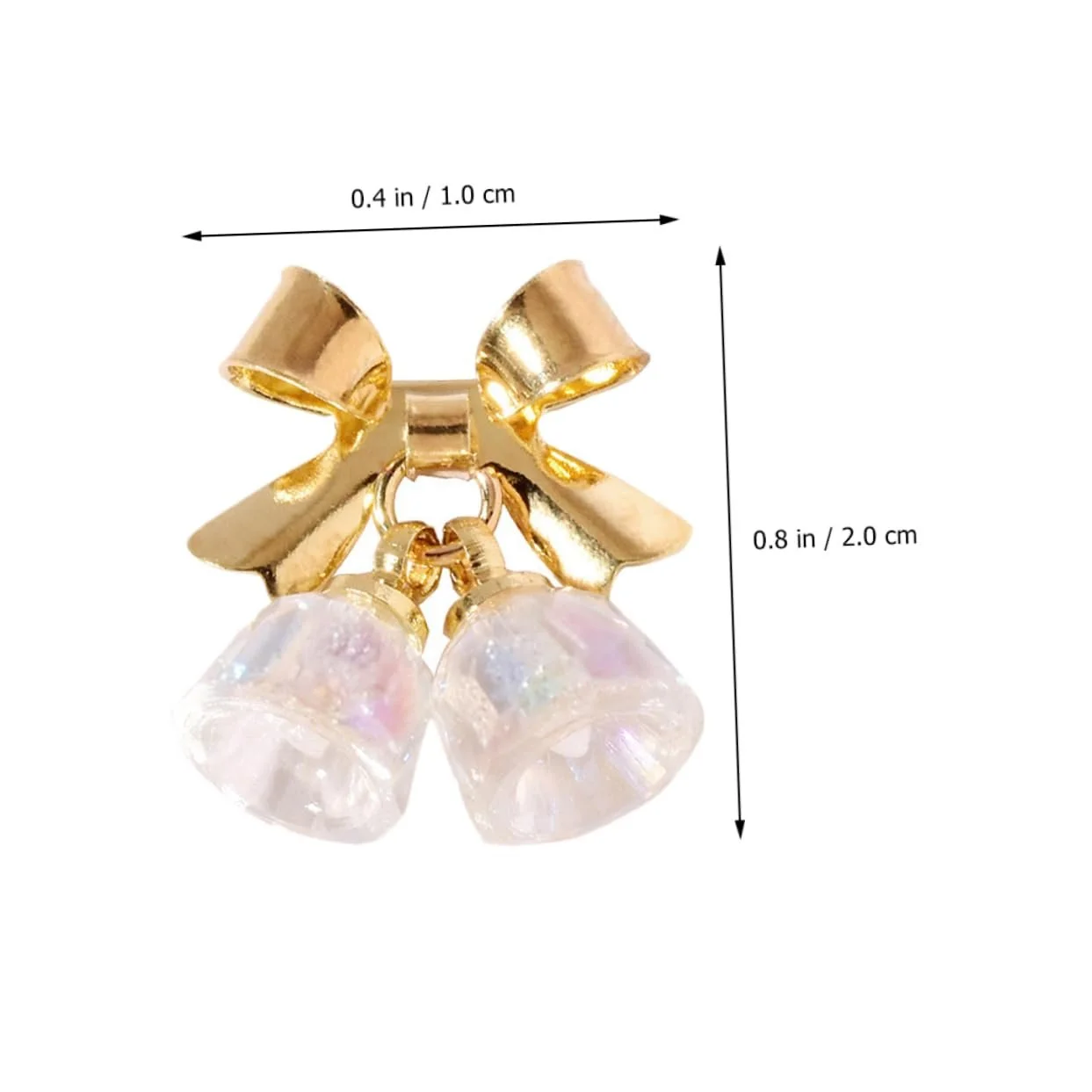 Наклейки для ногтей Beavorty Рождественские 4 шт Колокольчики, фото №7