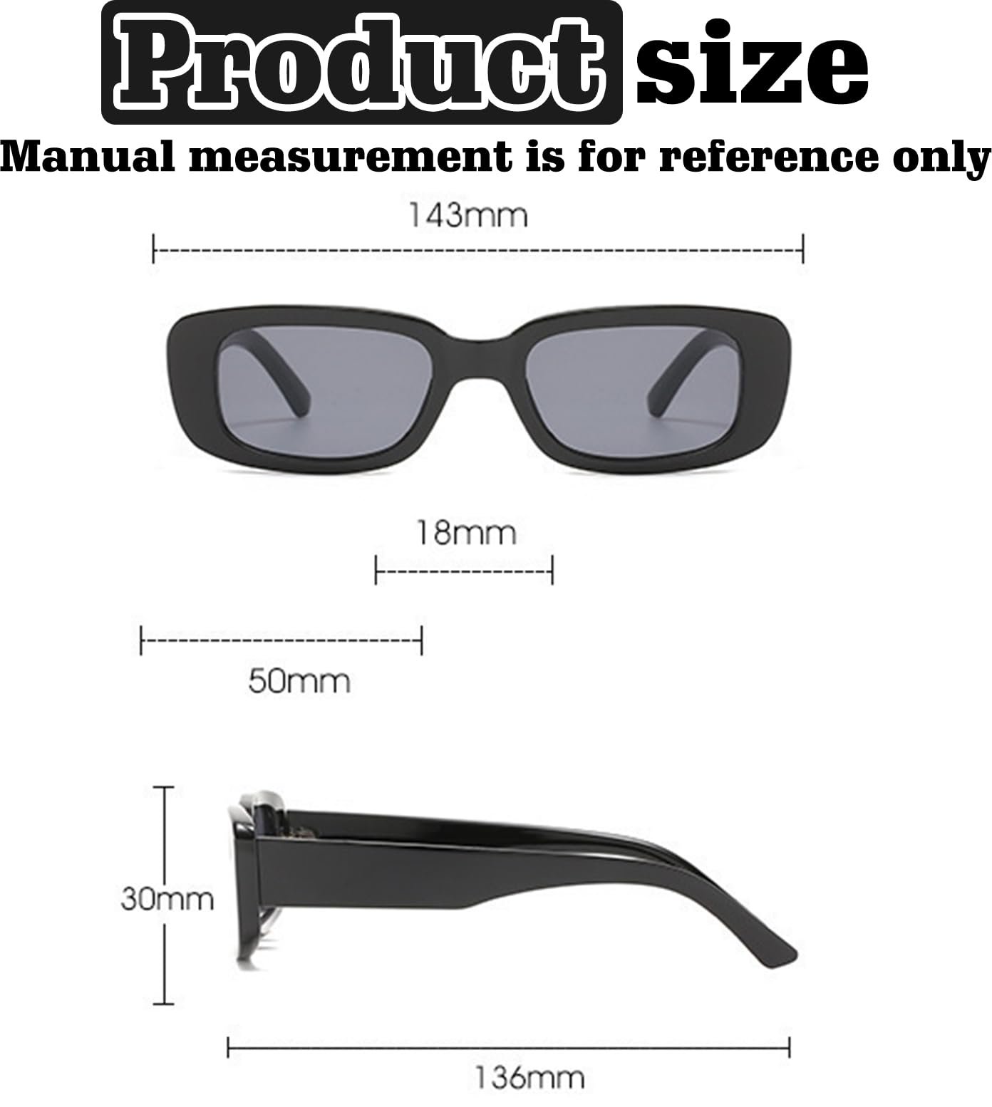 Сонцезахисні окуляри Прямокутні Вінтажні Коричневі, фото №3