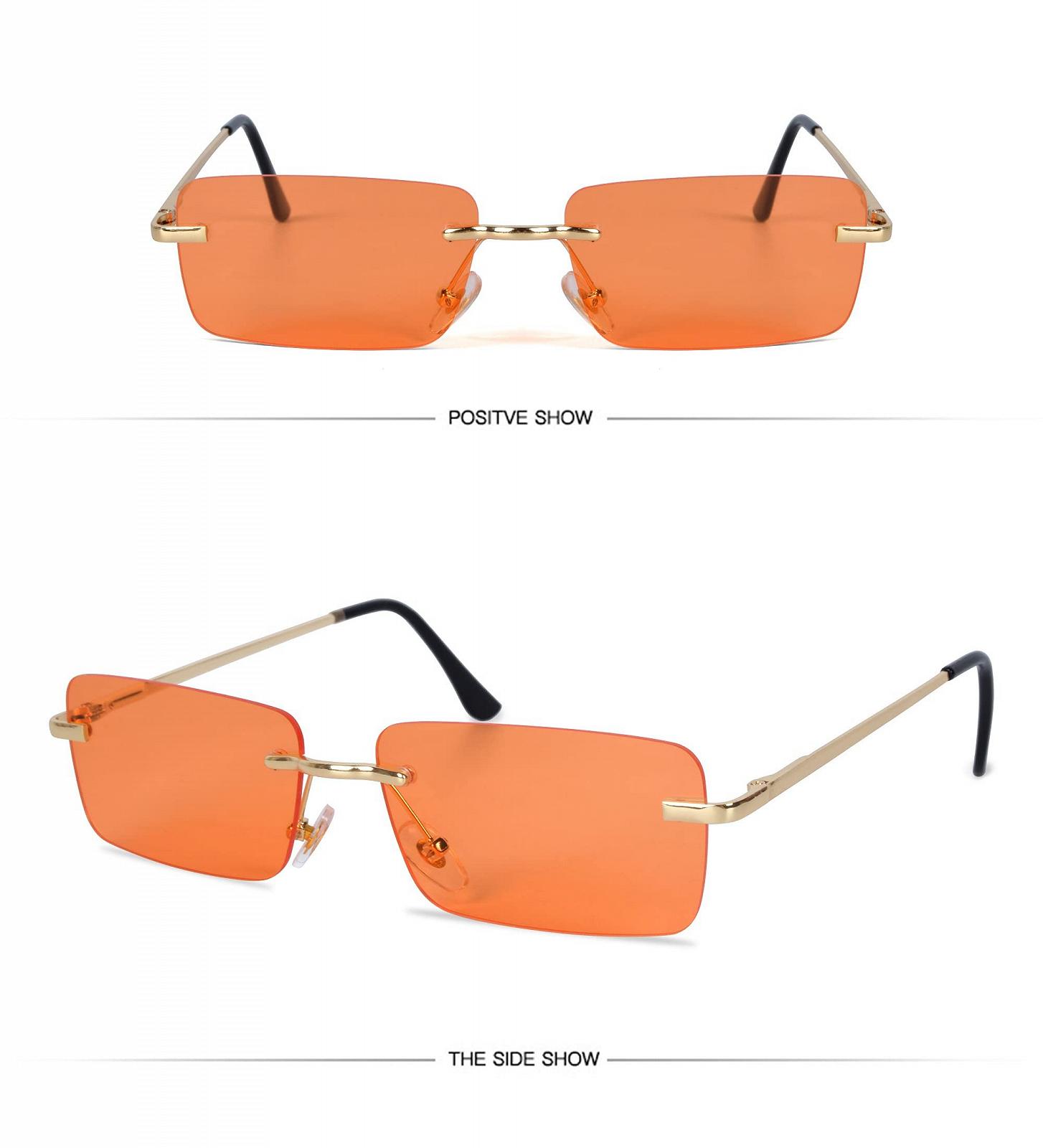 Сонцезахисні окуляри Без оправи besbomig Ретро, фото №3