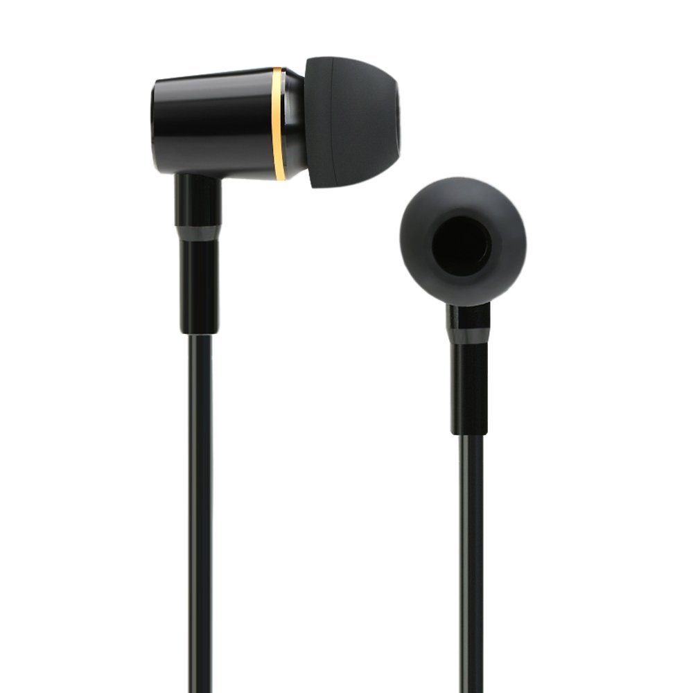 Навушники Docooler FC12 Stereo Music Audio 3.5 мм Anti Radiation Air Tube In-Ear з мікрофоном Чорний для смартфонів настільних комп'ютерів ноутбуків планшетів ПК, фото №3