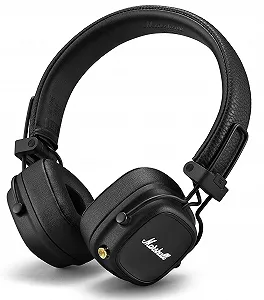 Беспроводные наушники Marshall Major IV / Bluetooth 5.0 / Активное шумоподавление / До 80 часов работы от кейса / Черные - Фото 1