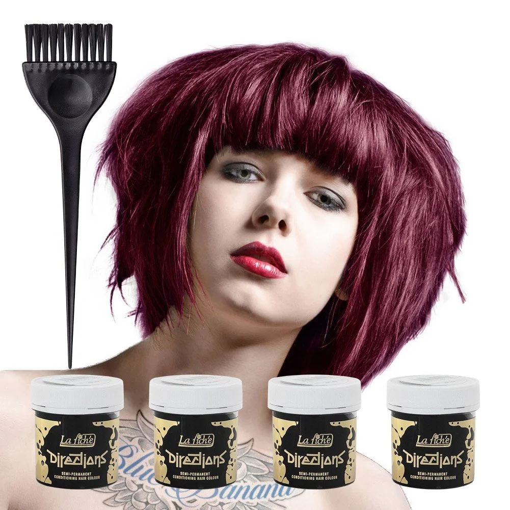 Крем-фарба для волосся Directions Dark Tulip 88 мл, набір з 4 шт., фото №1 Крем-фарба для волосся Directions Dark Tulip 88 мл, набір з 4 шт., фото №1