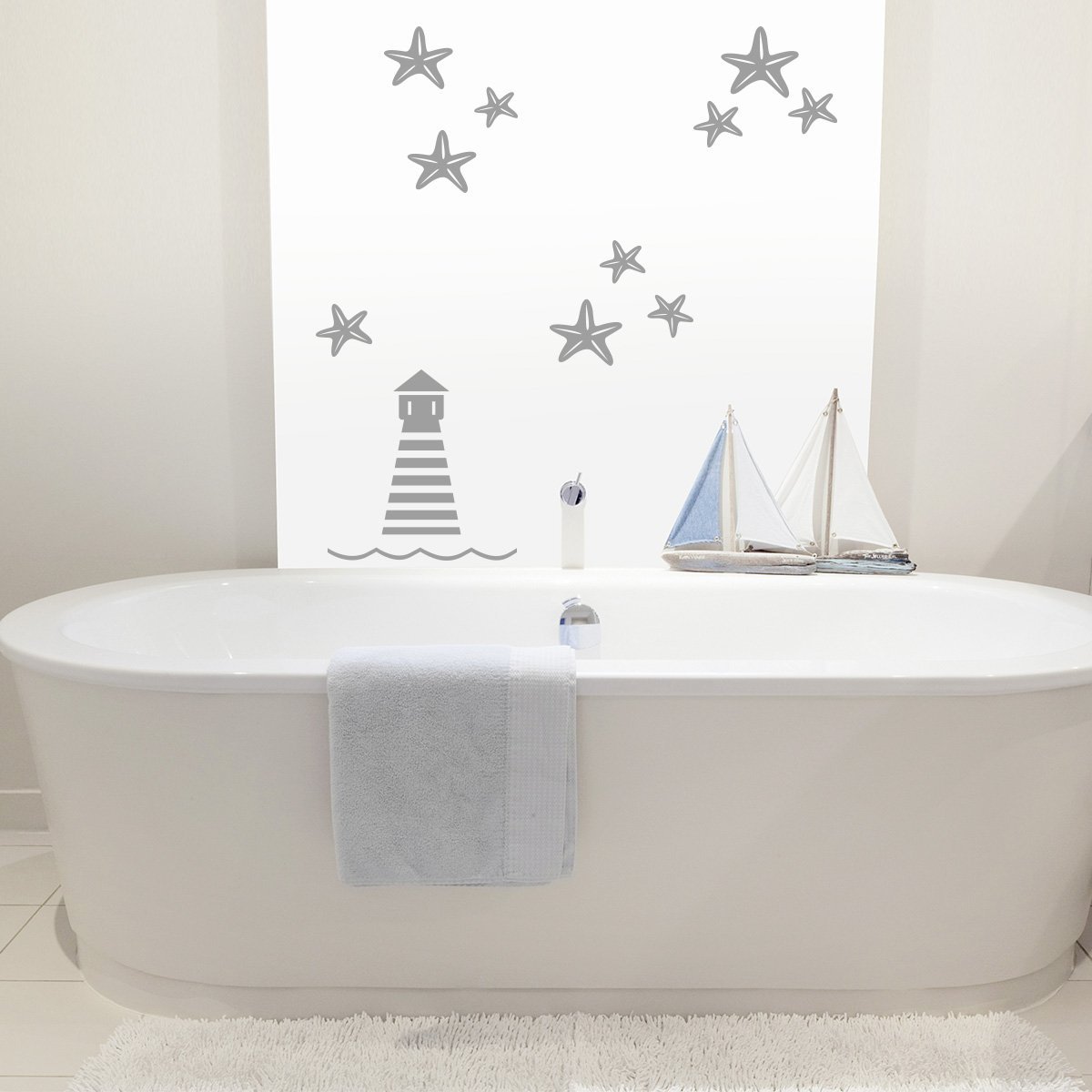 Наклейка на стіну Wandkings Lighthouse and Starfish Set Small 33 кольори, фото №2 Наклейка на стіну Wandkings Lighthouse and Starfish Set Small 33 кольори, фото №2