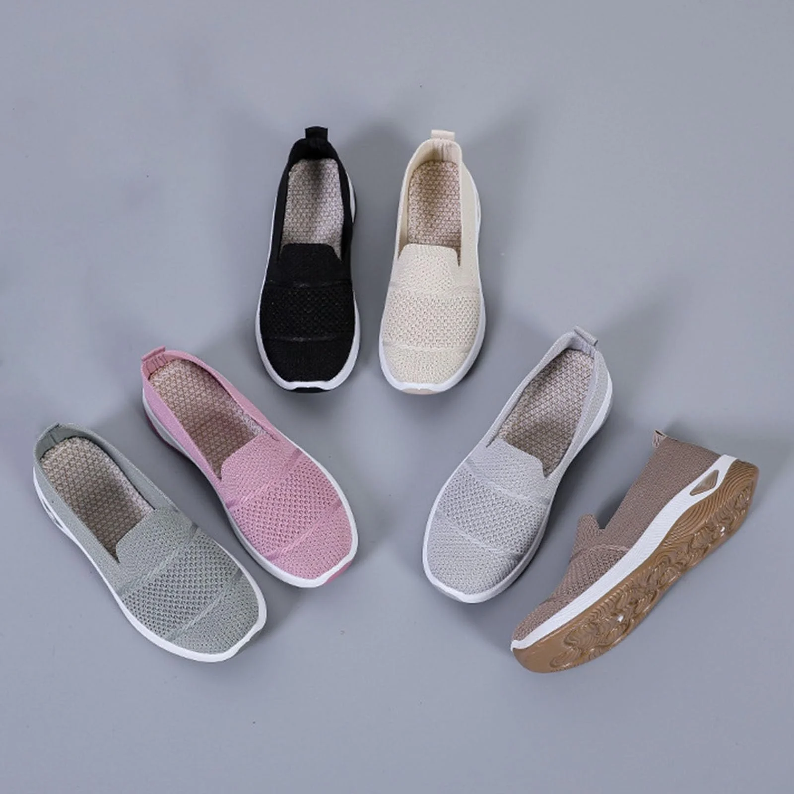 Кроссовки ортопедические Gyaimxfu женские без шнурков, фото №4 Кроссовки ортопедические Gyaimxfu женские без шнурков, фото №4