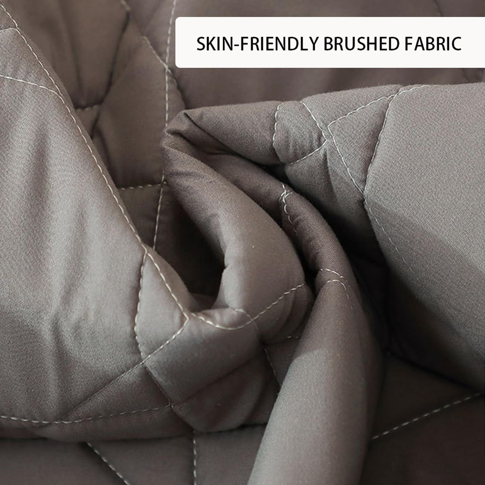 Наматрасник HAIBA 180 x 200 см Серый стеганый простыня с глубоким карманом 30 см, простыня на резинке 2-в-1 из органического хлопка, тихий, подходит для кровати с пружинным блоком, фото №4