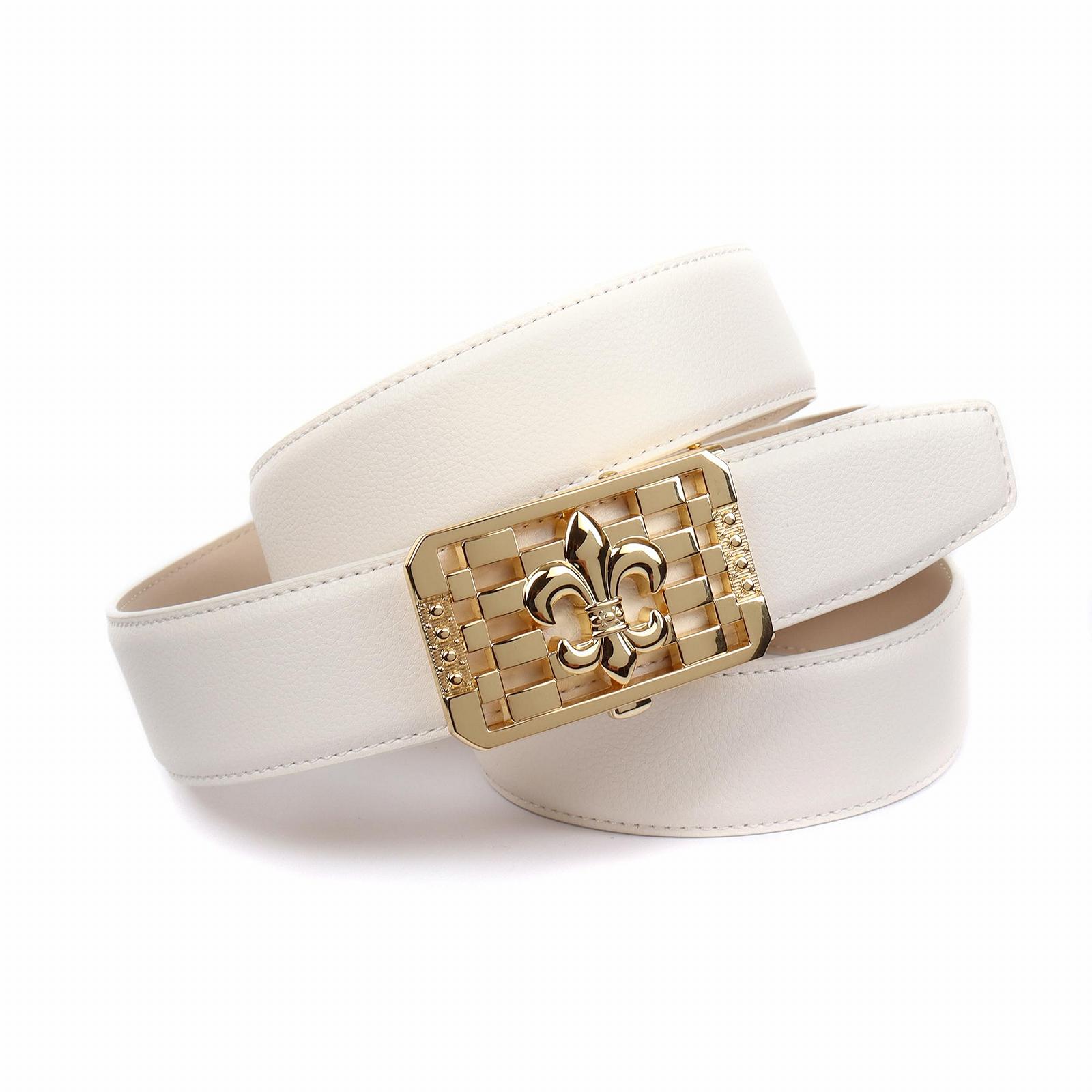 Ремінь Anthoni Crown Шкіряний жіночий, білий, модель 094ALNF90, фото №1