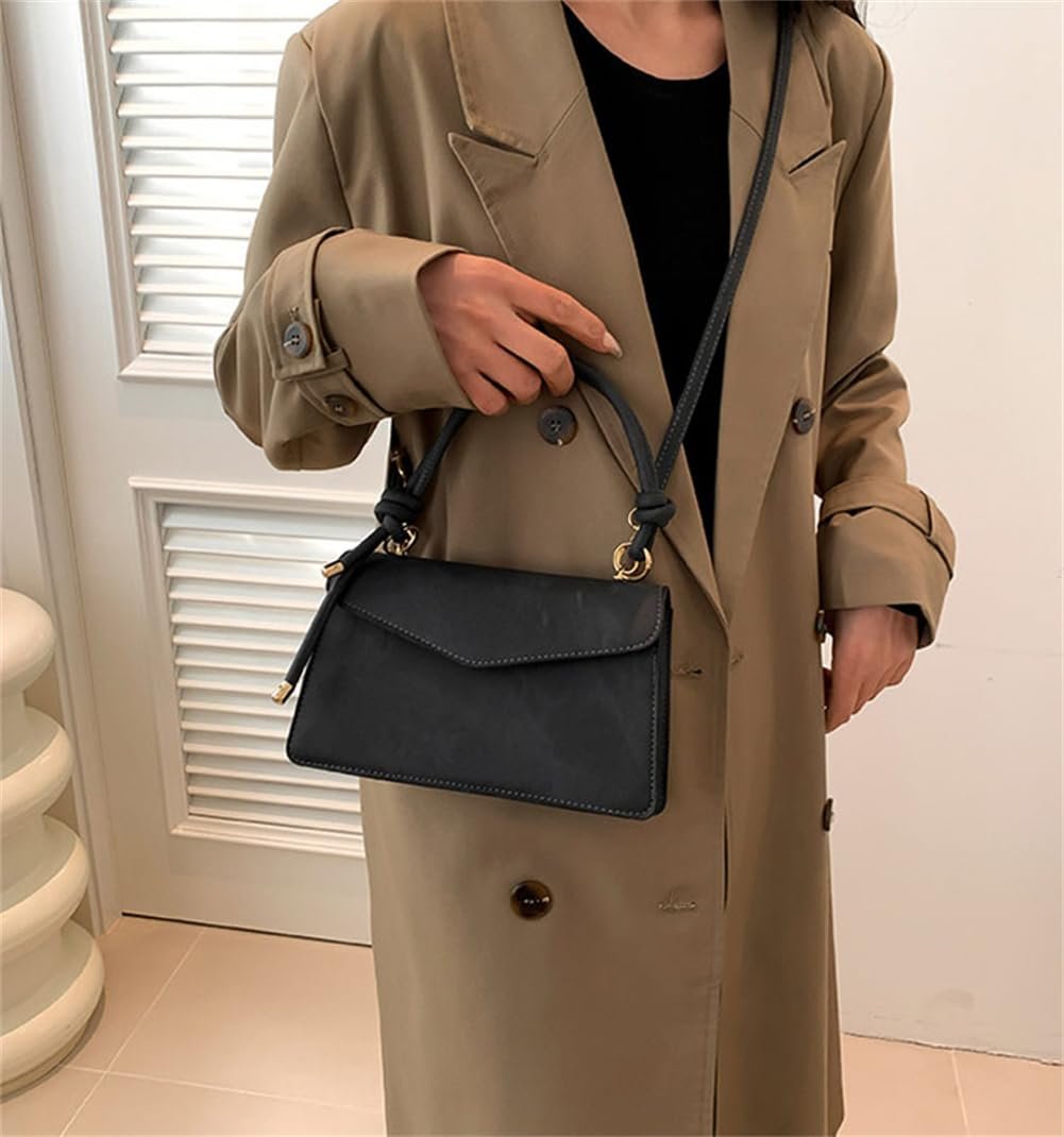 Сумка с верхней ручкой gaobaozhu, маленькая минималистичная сумочка, женская сумочка, сумки через плечо, для дам, девочек, модная, вне времени, сумка-тоут, из искусственной кожи, мини-сумка через плечо, черная, фото №5