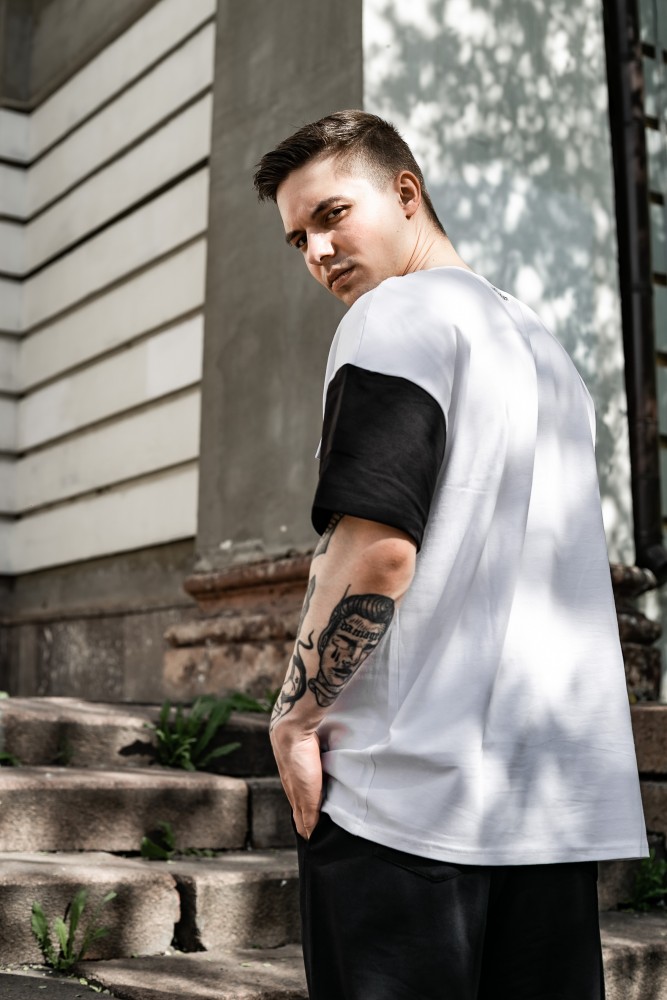 Футболка FreeDom белая с черным, фото №3