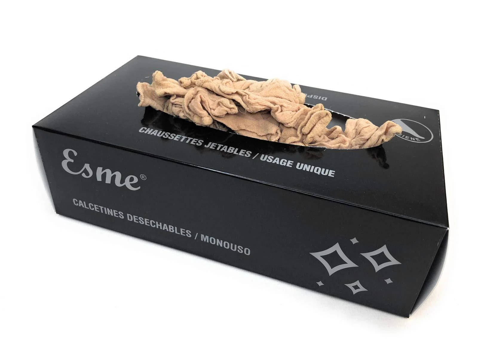 Шкарпетки Esme Одноразові 20 Den для Жінок та Чоловіків, One Size, 100 штук/упаковка, фото №3