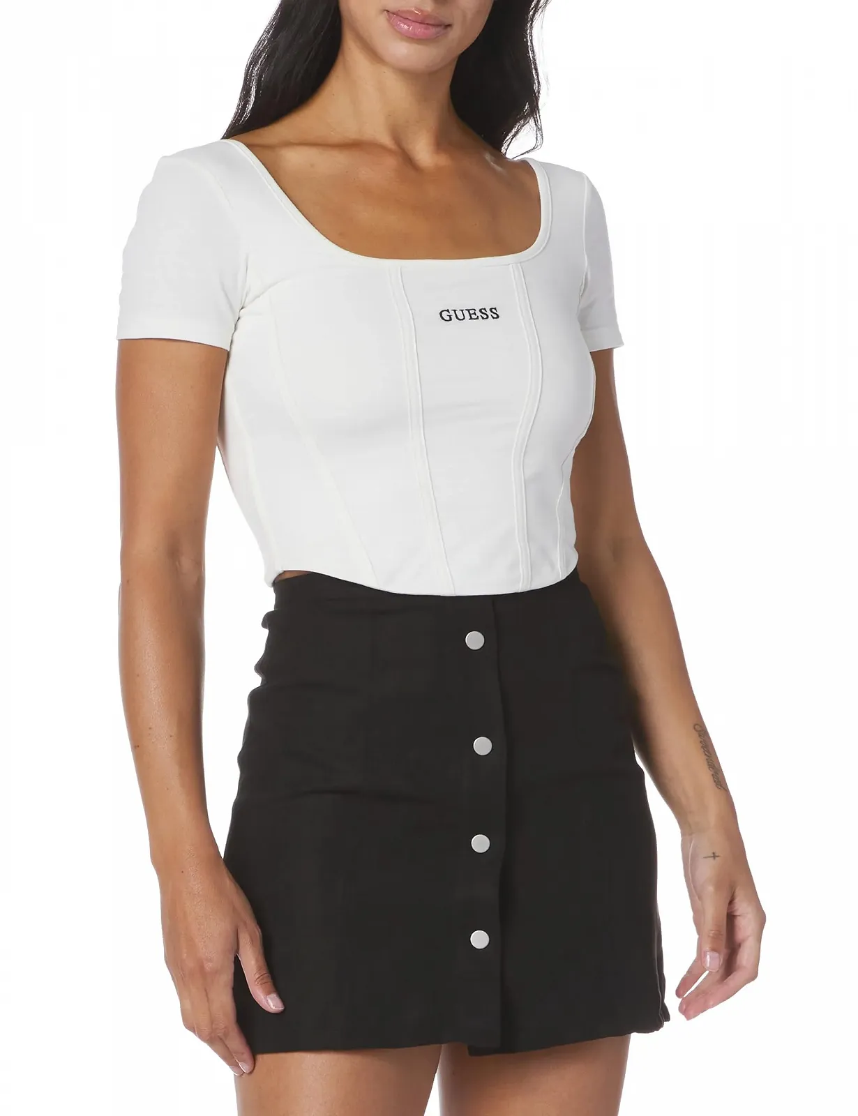 Топ GUESS Eco Ruth Active, Макадамія, маленький, фото №1