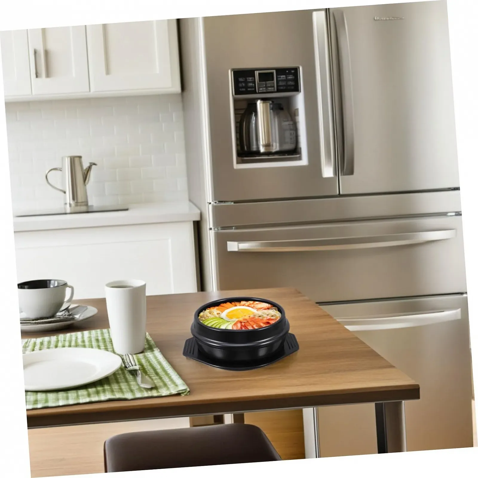 Керамическая кастрюля для тушения с подставкой многофункциональная энергосберегающая термостойкая, фото №7 Керамическая кастрюля для тушения с подставкой многофункциональная энергосберегающая термостойкая, фото №7